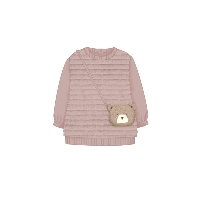 Vestido con bolso bebé niña mayoral