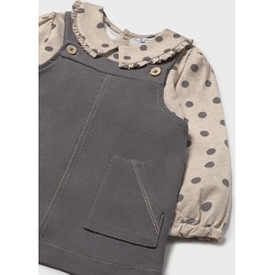 Conjunto falda peto y camiseta bebé mayoral