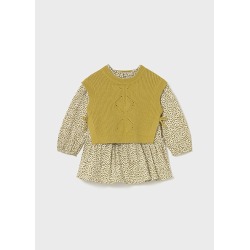 Vestido con chaleco bebé mayoral