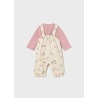 Conjunto peto y camiseta bebe niña mayoral