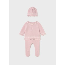 Conjunto 3 piezas tricot bebe niña mayoral