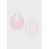 Set 2 baberos bordados impermeables bebé mayoral