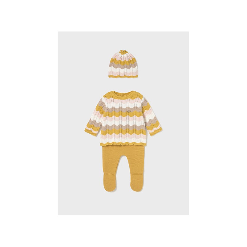 Conjunto 3 piezas tricot bebe niña mayoral