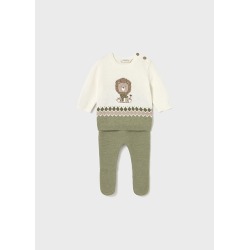 Conjunto polaina y jersey tricot bebe mayoral