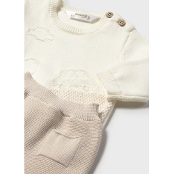 Conjunto polaina y jersey tricot bebe mayoral