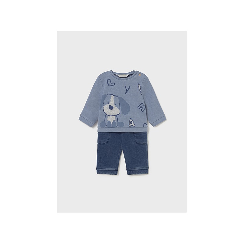 Conjunto pantalón y sudadera perrito bebe niño mayoral