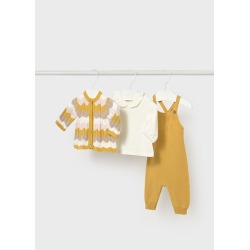 Conjunto peto 3 piezas bebe niña mayoral