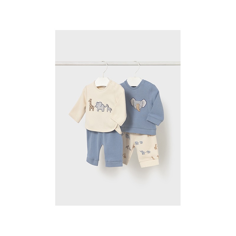Conjunto 4 piezas animalitos bebe niño mayoral