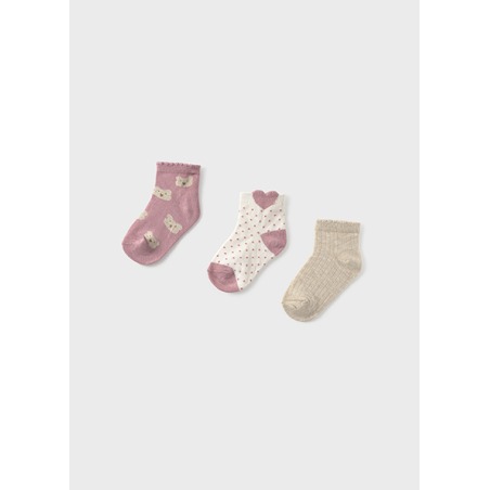 Set 3 calcetines bebé niña mayoral