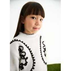 Conjunto pantalón tricot bordados niña Abel&Lula
