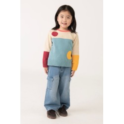 Pantalón denim bolsillos niña Boboli