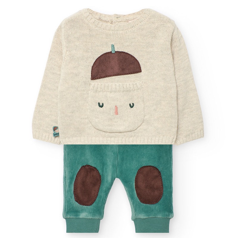 Conjunto punto de bebé niño boboli