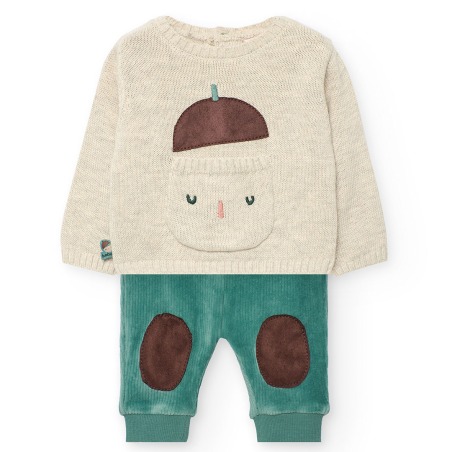 Conjunto punto de bebé niño boboli