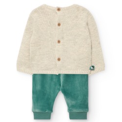 Conjunto punto de bebé niño boboli