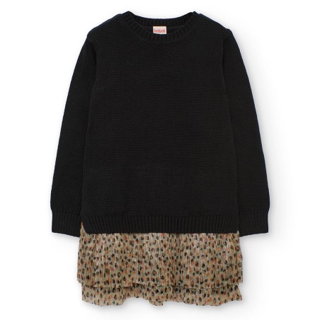 Vestido tricotosa de niña boboli
