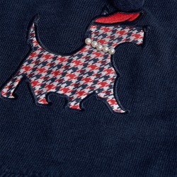Vestido tricotosa combinado niña boboli