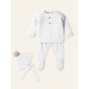 Conjunto bebe 3P "CHECKS ARANDANO" Mac Ilusion