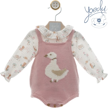 Conjunto bebe ranita "Familia Muselina" Yoedu