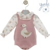 Conjunto bebe ranita "Familia Muselina" Yoedu