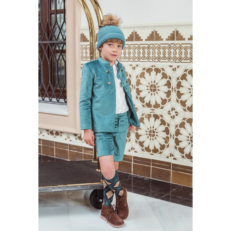 Traje bermuda niño "Familia Ava" Marta y Paula