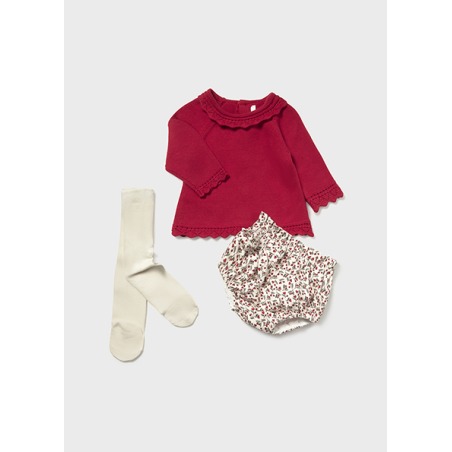 Conjunto 3 piezas bebe niña mayoral