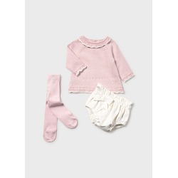 Conjunto 3 piezas bebe niña mayoral