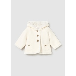 Chaqueta tricot con pelo bebe mayoral