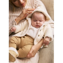 Chaqueta tricot con pelo...