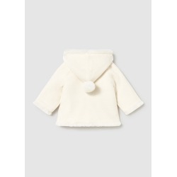 Chaqueta tricot con pelo bebe mayoral