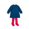 Vestido indigo con leotardos Agatha Ruiz