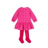 Vestido cuadros con leotardos Agatha Ruiz