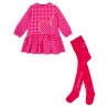 Vestido cuadros con leotardos Agatha Ruiz