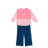 Conjunto camisa combinada y pantalón denim Agatha Ruiz