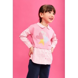 Conjunto camisa combinada y...
