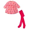 Vestido bebe flores con leotardo Agatha Ruiz