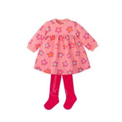 Vestido bebe flores con leotardo Agatha Ruiz