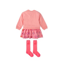 Vestido flores con calcetines Agatha Ruiz