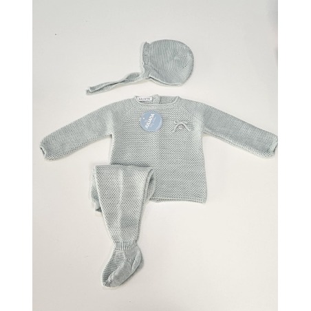Conjunto bebe 3 piezas recogidas Juliana