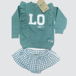 Conjunto ranita+sudadera...