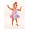 Ranita flamenca de niña Eva celeste