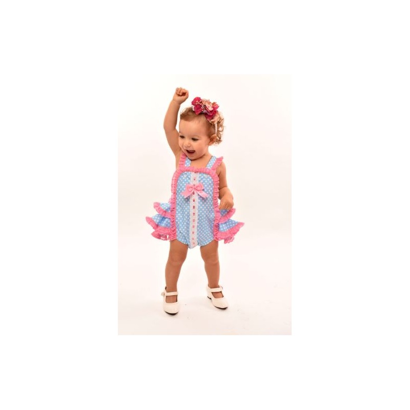Ranita flamenca de niña Eva celeste