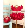 Vestido flamenca infantil con braguita Rocío rojo