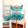 Vestido flamenca infantil con braguita Rocío verde