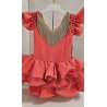 Vestido flamenca Candela coral