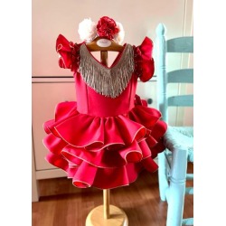 Vestido flamenca Candela rojo