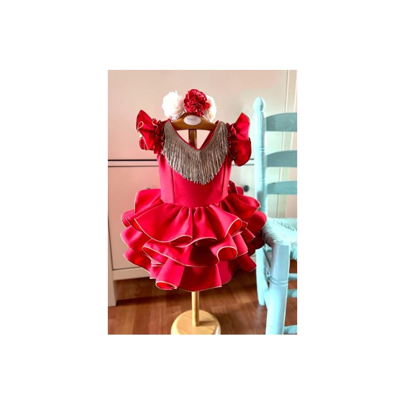 Vestido flamenca Candela rojo