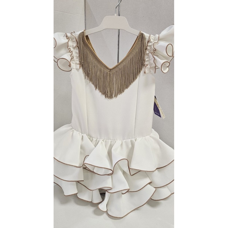 Vestido flamenca  Candela crudo