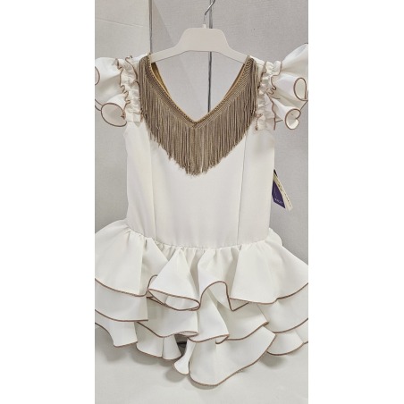 Vestido flamenca  Candela crudo