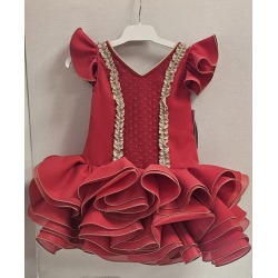 Vestido flamenca Angeles rojo