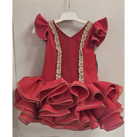 Vestido flamenca Angeles rojo